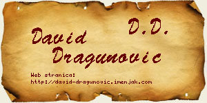 David Dragunović vizit kartica